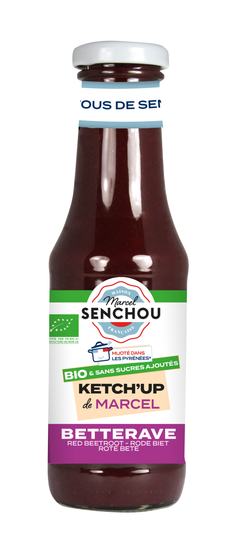 Pur KETCH’UP Betterave BIO sans sucres ajoutés